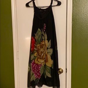 Lola P Floral Print Sleeveless Dress